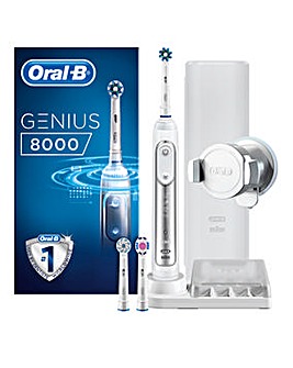 Oral B Genius 8000 Bluetooth Silver Electric Toothbrush