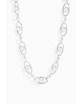 Jon Richard Silver Orb Chain Necklace