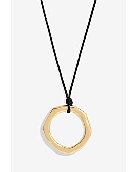 Mood Molten Ring Cord Pendant