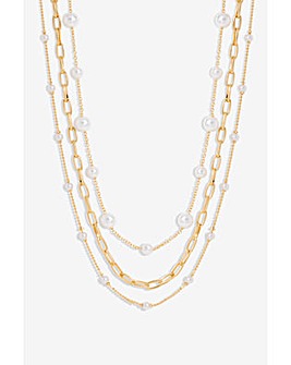 Mood Pearl Multirow Necklace 3 Pack