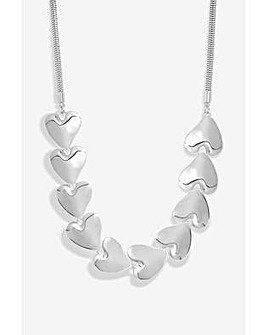 Mood Silver Molten Heart Allway Necklace