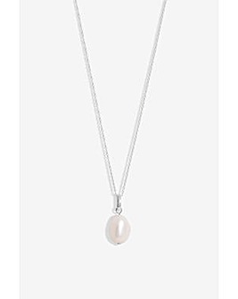 Simply Silver Sterling Silver 925 Semi Precious Pearl Pendant