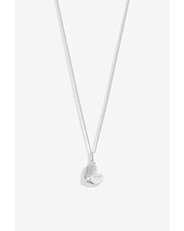 Simply Silver Cut Heart Pendant