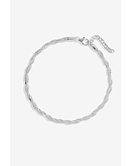 Simply Silver Twist Rope Chain