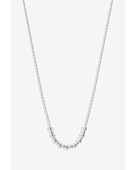 Simply Silver Rope Ball Necklace