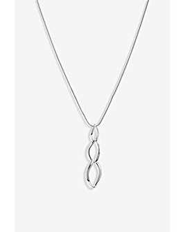 Simply Silver Flat Spiral Pendant