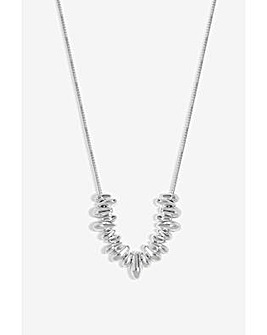 Inicio Silver Plated Polished Nugget Necklace - Gift Pouch