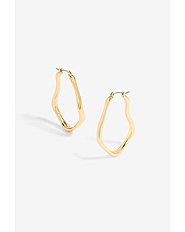 Inicio Molten Hoop Earrings - Gift Pouch