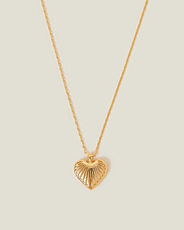 Accessorize Gold-Plated Heart Pendant