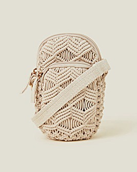 Accessorize Macrame Phone Bag