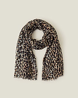 Accessorize Lightweight Leopard Scarf