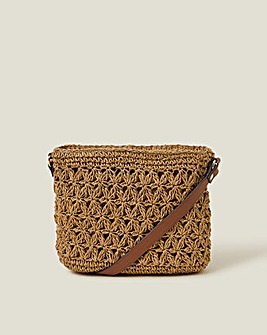 Accessorize Raffia Cross-Body Bag