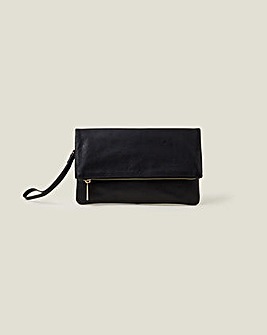 Accessorize  Leather Foldover Clutch