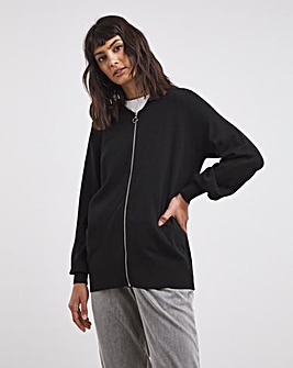 DEJ-WB4CM1060TE BLACK CHAIN CARDIGAN
