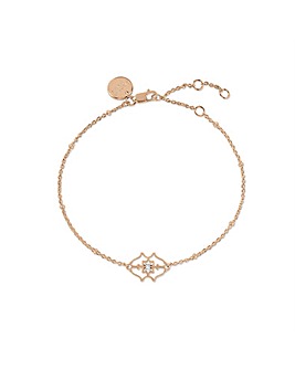 Radley 18ct Rose Gold Plated Heirloom With Diamond Centre Bracelet