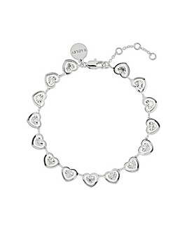 Radley Silver Plated Heart Chain Bracelet