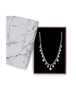 Lipsy Silver Celestial Charm Necklace - Gift Boxed