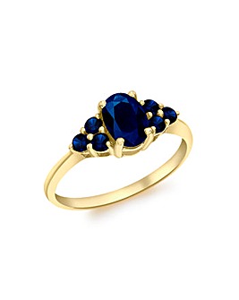 9ct Gold Sapphire Ring
