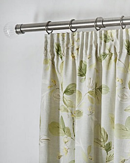 Fusion Meadow Leaves Pencil Pleat Curtains