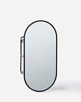 Oval Hidden Storage Mirror