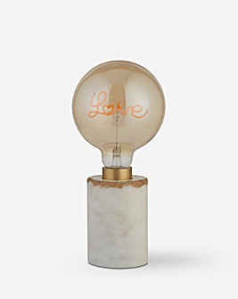 Marble Base Lamp with LED Filament Lamp