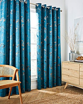 Lucia Velour Light Filtering Thermal Eyelet Curtains