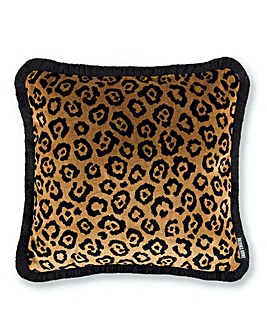 Paloma Faith Luxe Velvet Leopard Cushion