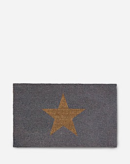 Inverse Star Coir Doormat