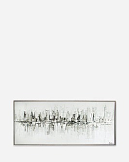 New York Reflections Handpainted Canvas