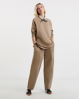 Mocha Barrel Leg Joggers