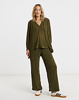 Soft Touch Boucle Wide Leg Joggers