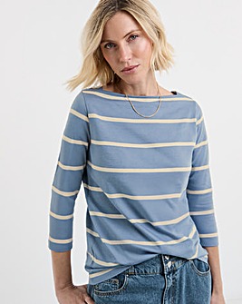 Slash Neck Long Sleeve Top