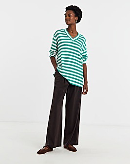 Soft Touch V-Neck Longline Top