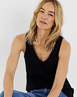 Black V-Neck Vest