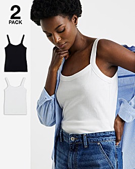 2 Pack Thick Strap Cami