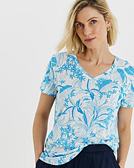 Linen T-Shirts V- Neck