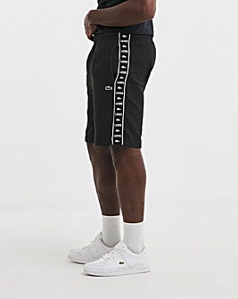 Lacoste Black Taped Logo Sweatshorts