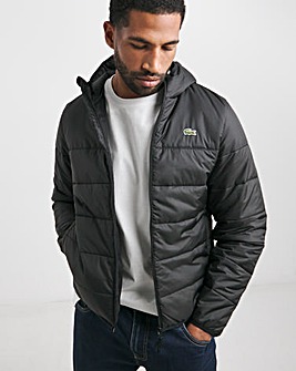 Lacoste Classic Hooded Black Padded Jacket