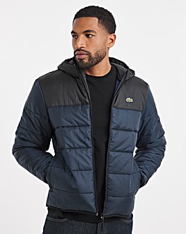 Lacoste Classic Hooded Navy Padded Jacket