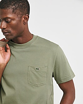 Lacoste Short Sleeve Khaki Pocket T-Shirt