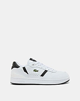 Lacoste T-Clip Set Leather Trainer - White/Black