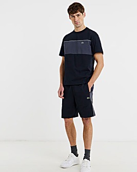 Lacoste Colourblock Sweat Shorts - Black