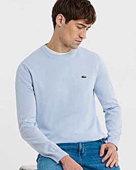 Lacoste Classic Crew Neck Knitted Jumper - Light Blue