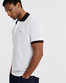 Lacoste Short Sleeve Contrast Polo - Flour