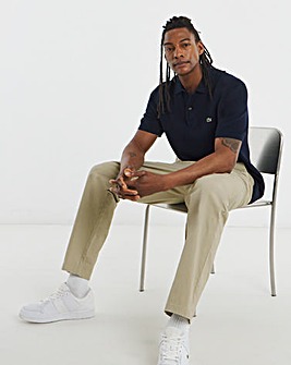 Lacoste Short Sleeve Knitted Polo - Navy