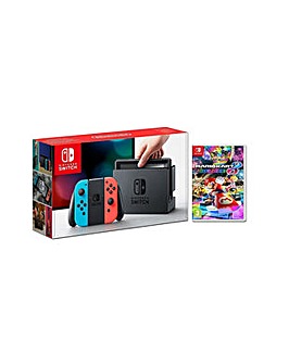 Switch Console and Mario Kart 8 Deluxe