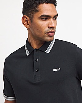 BOSS Classic Short Sleeve Black Paddy Polo