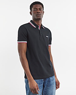 BOSS Classic Short Sleeve Black/Pink Paddy Polo