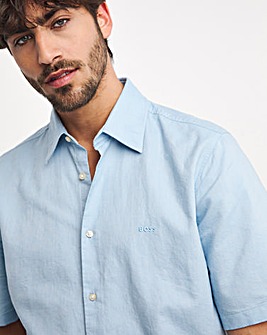 BOSS Short Sleeve Light Blue Shirt