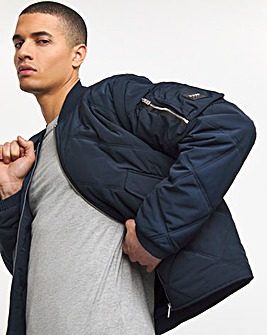 BOSS Quilted Navy Jacket